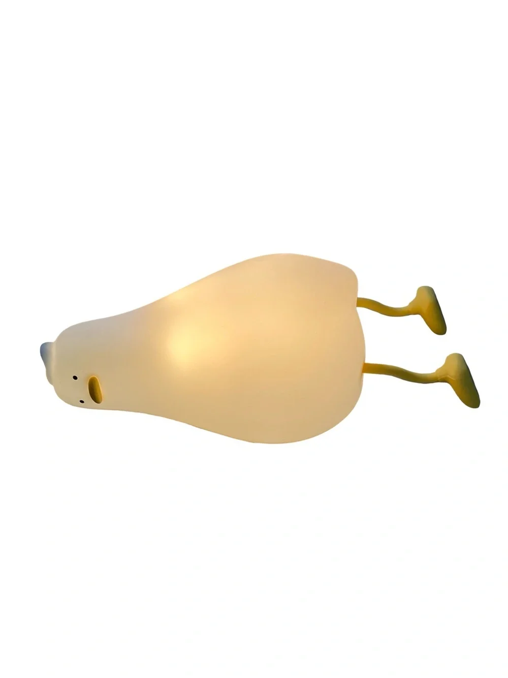 Lying Flat Duck Night Light LED Squishy Duck Lamp Cute Light Duck Silicone Dims